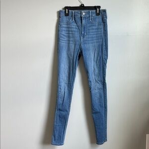 Hollister Light Blue Ultra High Rise Jean Leggings
